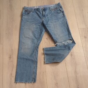 Gap Distressed Zipper Pocket Jeans - 32/14